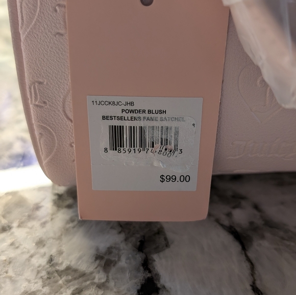 🆕📢📢 Last One... Juicy Couture Heart Embossed Satchel - Picture 7 of 11